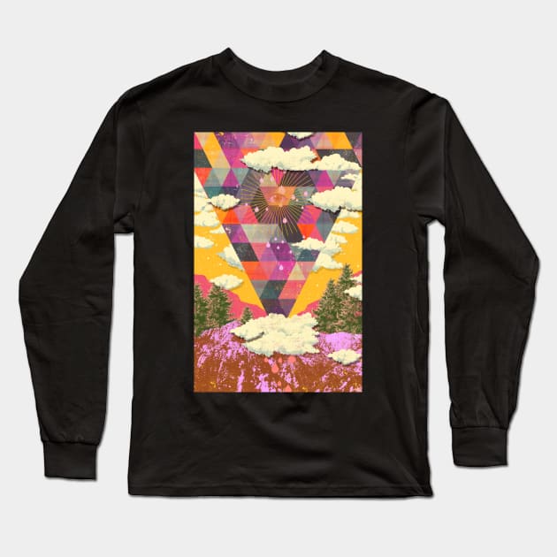 PSYCHEDELIC NATURE Long Sleeve T-Shirt by Showdeer